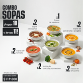 Combo Sopas | Pagas 10 y lleva 11