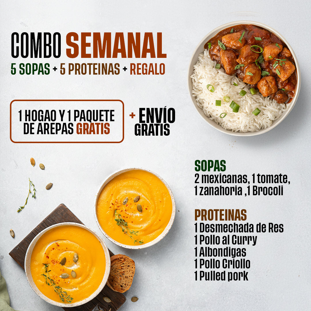 Combo Semanal | 1 Hogao + 1 Arepas Gratis