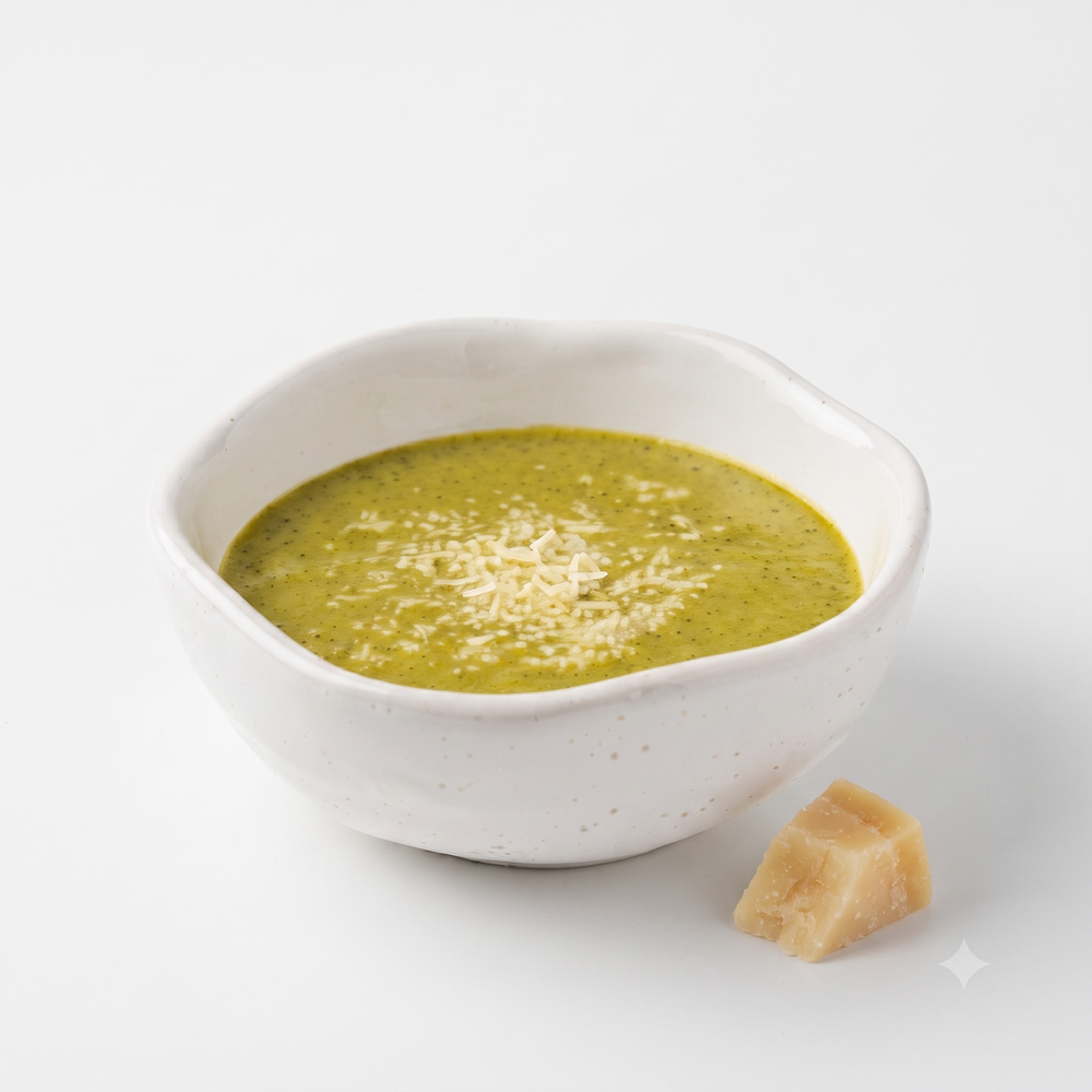 Sopa Brócoli y Parmesano